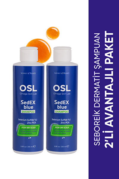 OSL Omega Skin Lab Osl Sedex Blue Shampoo 2-Pack Set 200ml