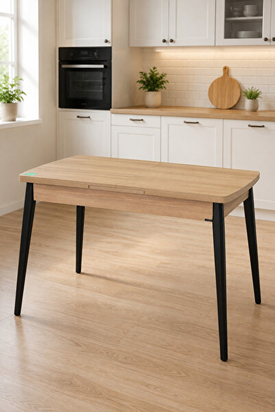 VİLİNZE Vilinze Avanos Ahşap Açılır Kapanır Mdf Mutfak Masası - 70x120+30 cm