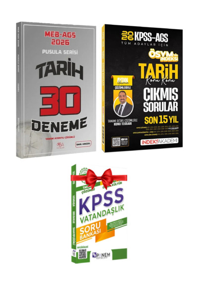 CBA Akademi MEB-AGS 2026 Tarih 30 Deneme + Aydın Yüce Çıkmış Sorular Son 15 Y...