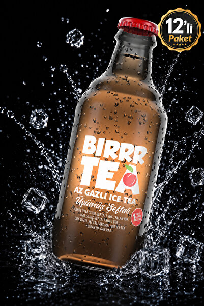 BIRR TEA chilly tea 250ML x 12'li Cam Şişe - İce Tea Şeftali Aromalı