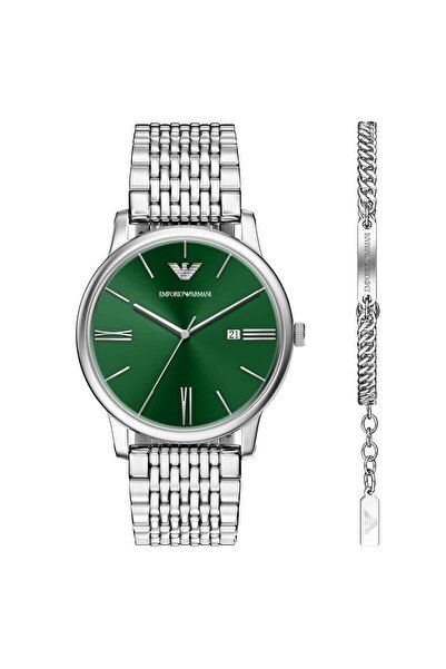 Emporio Armani AR80087SET Erkek Kol Saati ve Bileklik Seti