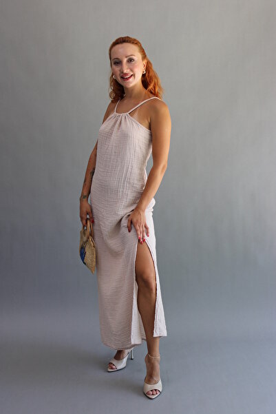 ASC SUN Low-cut Muslin Dress
