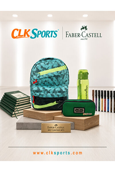 Faber Castell Sırt Çantası , Lisanslı Kalem Çantası - Lisanslı Suluk Matara H...
