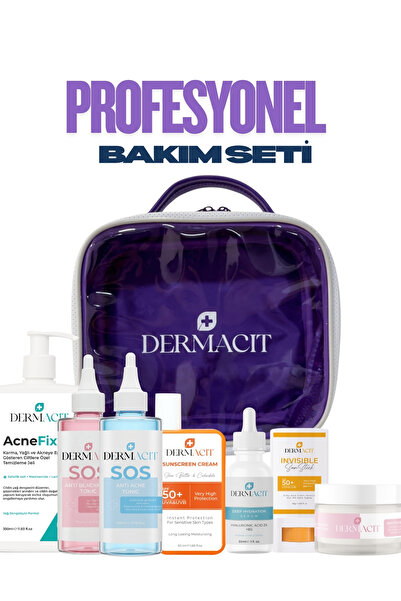 DERMACIT Profesyonel Cilt Bakım Seti - Makyaj Çantası Dahil