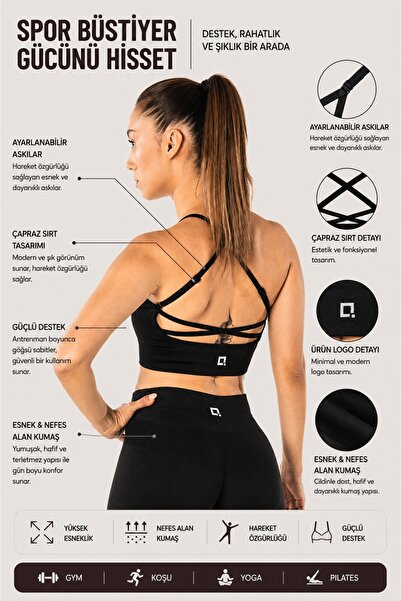 HARSFIT حمالة صدر رياضية نسائية سوداء بدون خياطة، حمالة صدر رياضية لشد الجسم،...