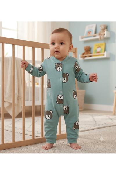 Efemkids 0/9 أشهر طقم أطفال للجنسين مصنوع من القطن بنسبة 100%، طقم بذلة مريحة...