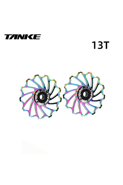 Choice colorful 13T 2pcs TANKE MTB Bicycle Rear Derailleur Jockey Wheel Ceram...