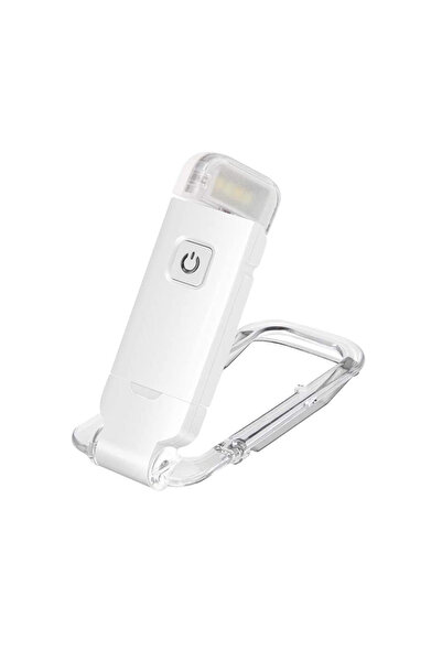 Choice مصباح قراءة LED أبيض جديد قابل لإعادة الشحن عبر منفذ USB، مزود بمشبك، ...