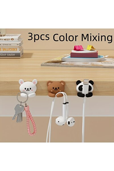 Choice 3Pcs 3-Piece Set of Cute Animal-Shaped Desktop Multi-Functional Cable ...