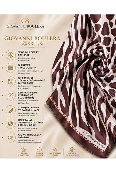 Giovanni Boulera Mulberry İpek eşarp leopar asilligi 5101490