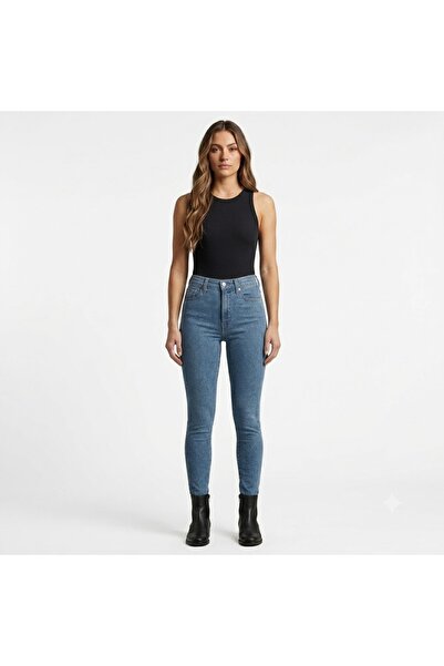 Levi's بنطلون جينز نسائي مرن من ميل هاي سوبر سكيني - 0223
