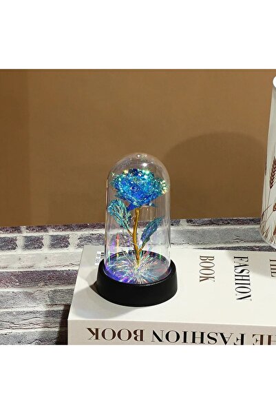 Choice 15cm Blue 15/20CM Rose Artificial Flowers LED Gift for Girlfriend Eter...