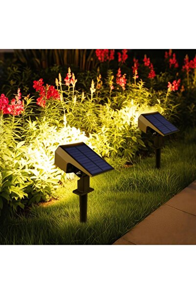 Choice WHITE 1200mAh Battery Power Outdoor LED Solar Spot Light Waterproof Ga...