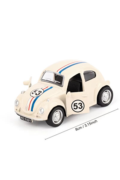 Choice1 WHITE 1:38 Vintage Die-Cast Racing Car Toy High-Quality Metal Alloy M...