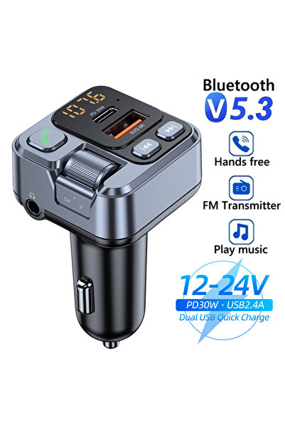 Choice HM101 جهاز استقبال بلوتوث للسيارة USB U Disk Read PD20w شحن سريع شاشة ...