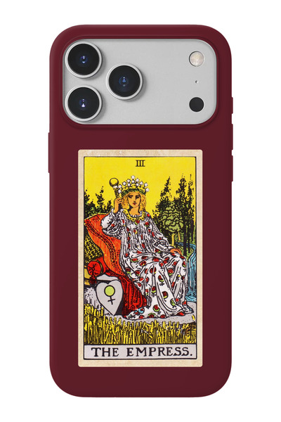 shoptocase iPhone 17 Pro Max Uyumlu The Empress Desenli İçi Süet Lansman Tele...