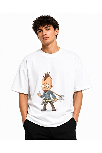Inscriptie Tricou Unisex Bumbac Premium Casual " Rocker "
