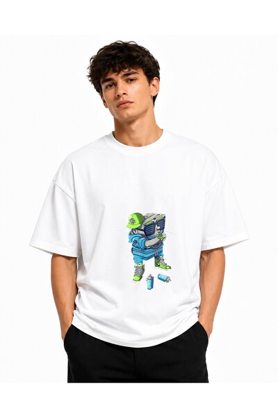 Inscriptie Tricou Unisex Bumbac Premium Casual " Hip hop art "