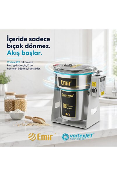 Emir Endüstriyel Mutfak Bakliyat Öğütme Makinesi Hububat Öğütme Makinesi Kahv...