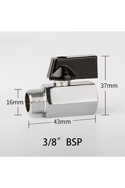 Choice NW-03 1/8" 1/4" 3/8" 1/2" Threaded Mini Brass Ball Valve BSP Male To F...