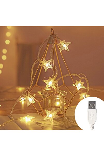 Choice 1.5M 10 LED Warm White USB LED Star Fairy Lights Outdoor Chain Lights ...