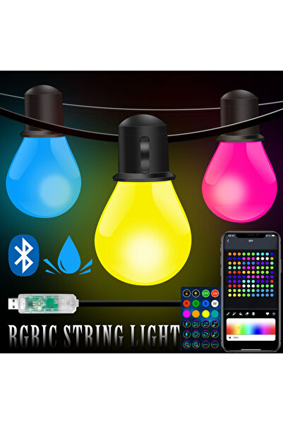Choice 30M Smart WIFI and Bluetooth G40 LED Bulb String 15M/30M USB Festoon F...