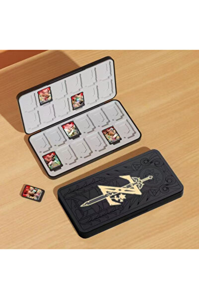 choice2 24 card slots-10 Magnetic 24 in 1 Game Card Case Holder Hard Shell Pr...