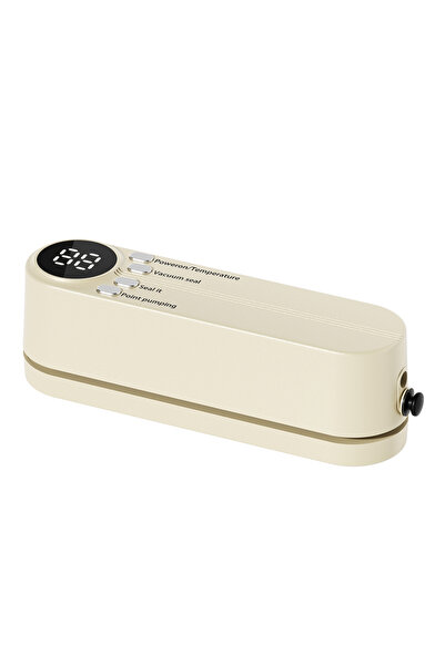 Choice1 Beige Charging Mini Wireless Fully Automatic Vacuum Sealing Machine H...