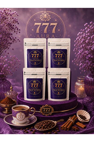 777 AURA 7 7 7 AURA TARÇINLI TÜRK KAHVESİ (4'LÜ PAKET SET )
