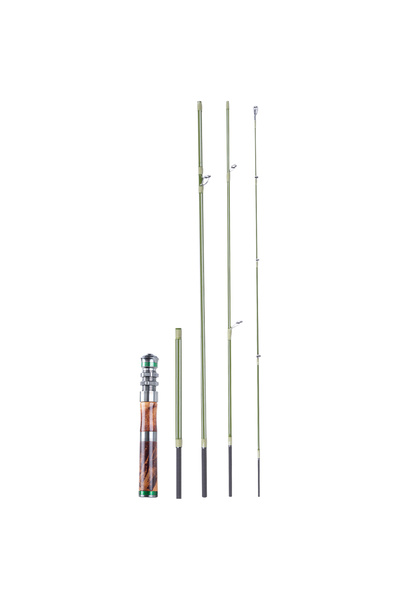 Choice قصبة صيد S50-565UL من Fishingfans بطول 1.50-1.68 متر مع مقبض خشبي، وزن...