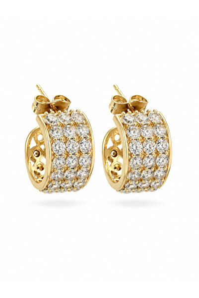AUBRA Serel Drape Xuping Women's Steel Earrings Non-Tarnish Rose Gold Color
