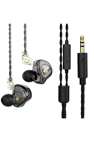 Choice5 سماعات أذن بأسلاك VIKEFON QKZ AK6 MAX سوداء اللون، طراز QKZ CK5، مزود...