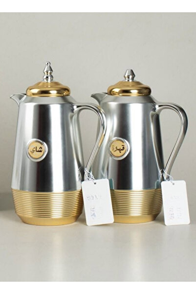 ALQANNAS Tea and Coffee Thermos Set |   2 Pieces 1L Capacity, Double Insulate...