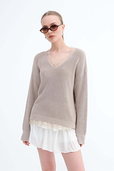 Addax Lace Detailed Knitwear K261018