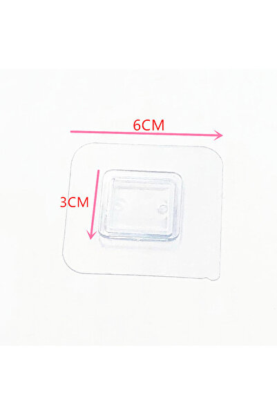 Choice1 transparent-1 1Pcs Wall Self Adhesive Hook Transparent Wire Shelf Mou...