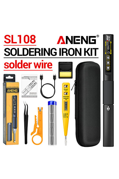 Choice5 طقم لحام رقمي أسود من ANENG مكون من 10 قطع، طراز ANENG SL108 بقوة 96 ...