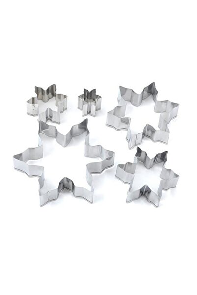 Choice 5pcs 5pcs/set Snowflake Cutter Cookies Stainless Steel Fondant Christm...