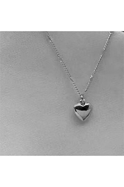 Choice Silver Simple Love Pendant Clavicle Chain Necklace Trendy Gold Color C...