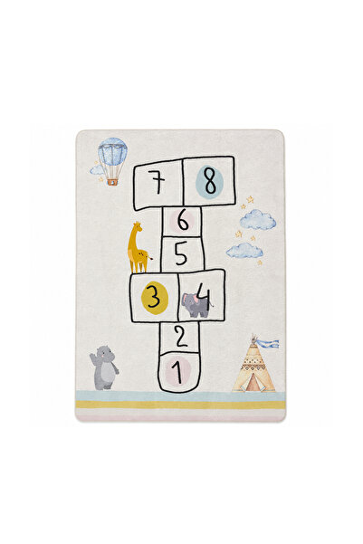 Factory Price - Kiara's Skip-Hop-Jump Game Rug - White