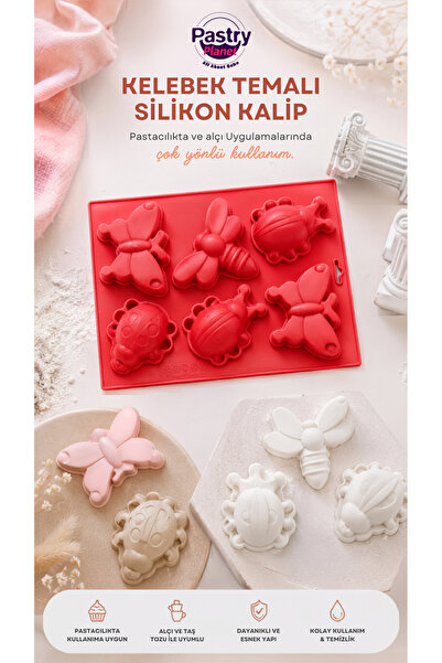 PASTRY PLANET Kelebekli Silikon Kalıp