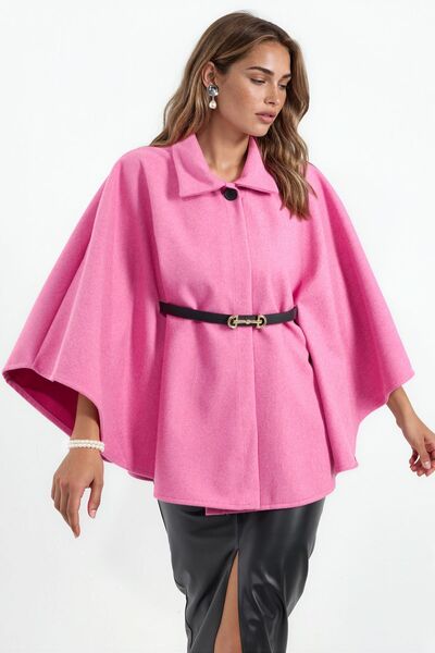 Hiccup BDART Palton Tip Cape Din Tweed Cu Curea