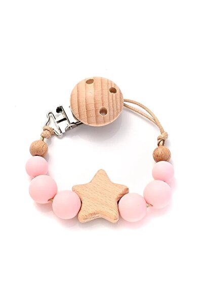 Choice3 Color 9 New Baby Pacifier Chain Clips Wood Pentagram Teether Silicone...