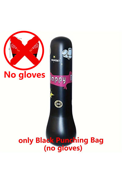 Choice Black Punching Bag Inflatable Bopper Kids Punching Bag with Bounce-Bac...