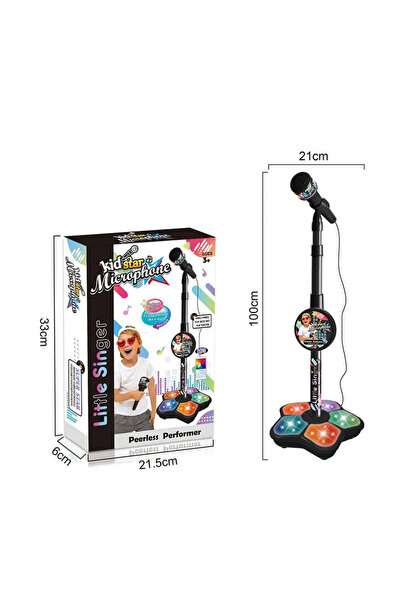 choice2 black Kids Rocking-Roll Microphone with Stand Karaoke Song Music Inst...