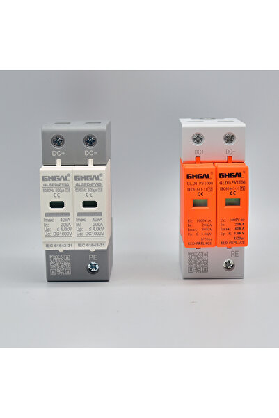Choice1 1000V orange SPD DC 1000V 20KA~40KA House Surge Protector Protective ...