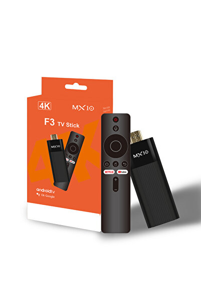 Choice عصا MX10-F3 سوداء جديدة بنظام Android13.0 سعة 2 جيجابايت وذاكرة 16 جيج...