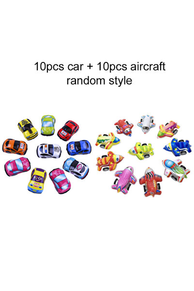 Choice3 10 سيارات و10 طائرات صغيرة تعمل بالسحب الخلفي للأطفال، ألعاب بلاستيكي...