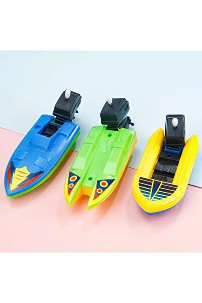 Choice 1PCS Random style 1PC Wind Up Speed Boat Toy Clockwork Floating Bathtu...