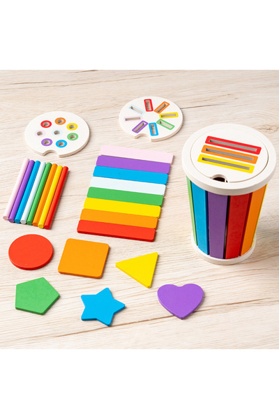 Choice colour Color classification matching toys, wooden shape recognition to...