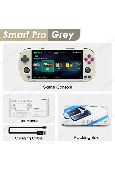 Choice4 لا توجد بطاقة (0 ألعاب) وحدة تحكم ألعاب محمولة Trimui Smart Pro رمادي...